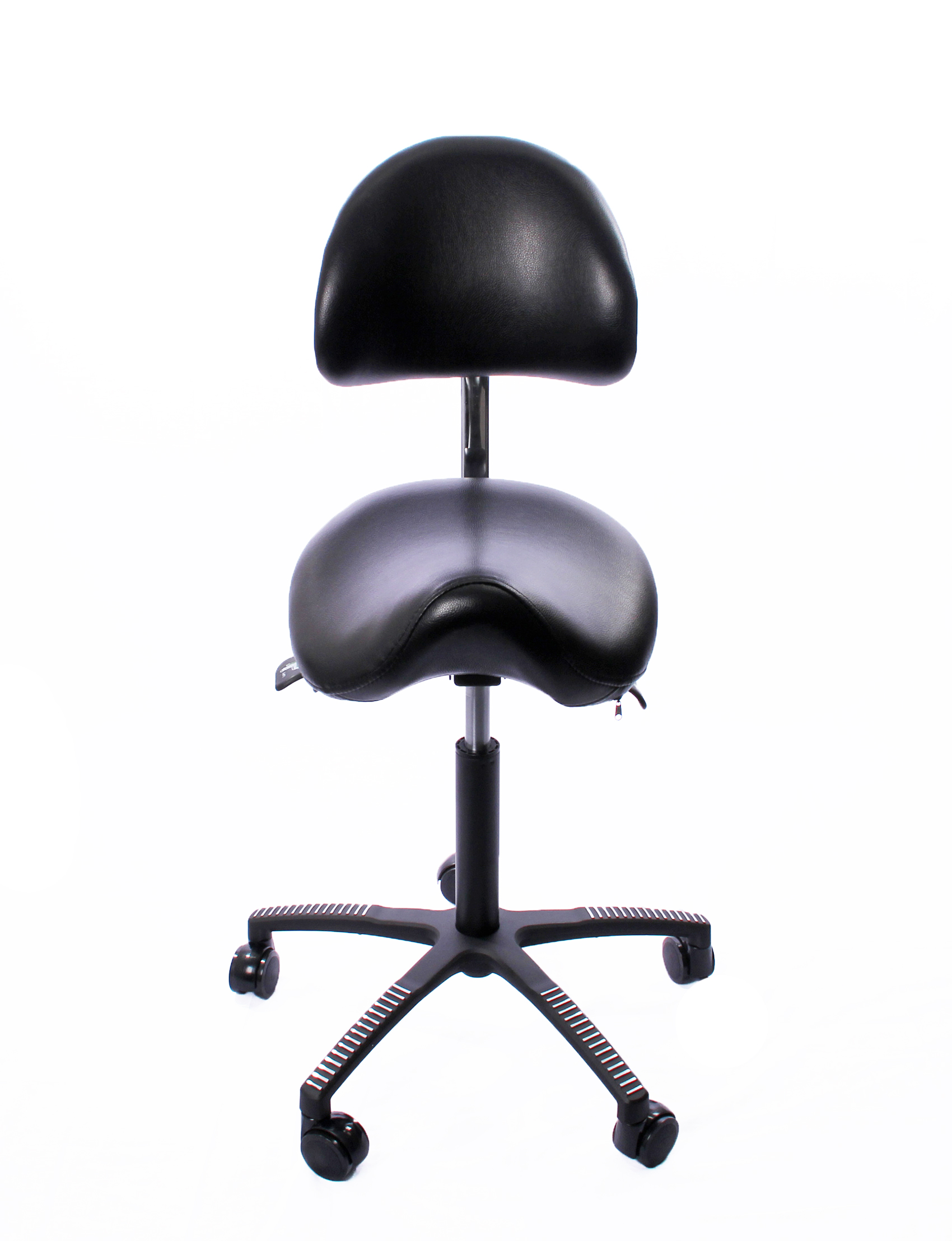 Kenson lenni saddle chair with back support, kunstskinn