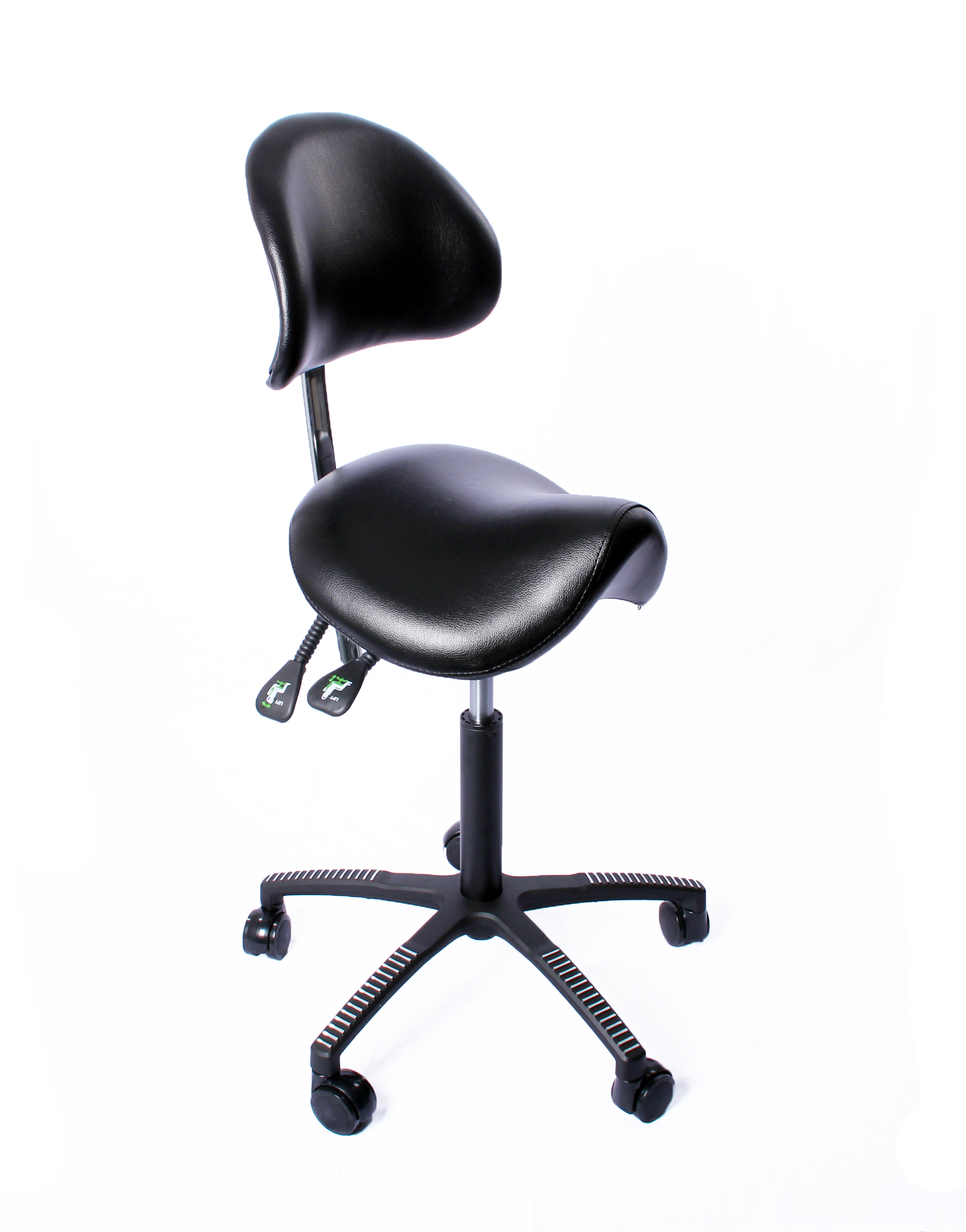 Kenson lenni saddle chair with back support, kunstskinn - Bilde 2