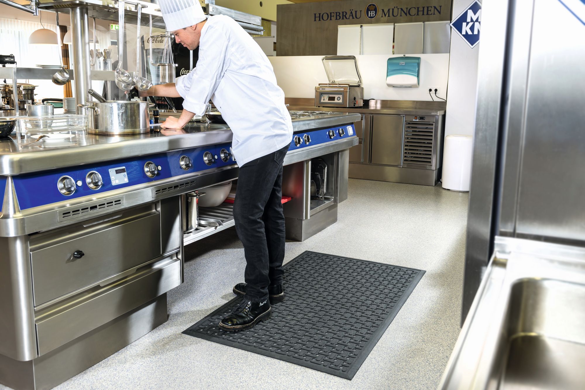 Kenson nitrile workstation mat 86x143 cm, black - Bilde 8