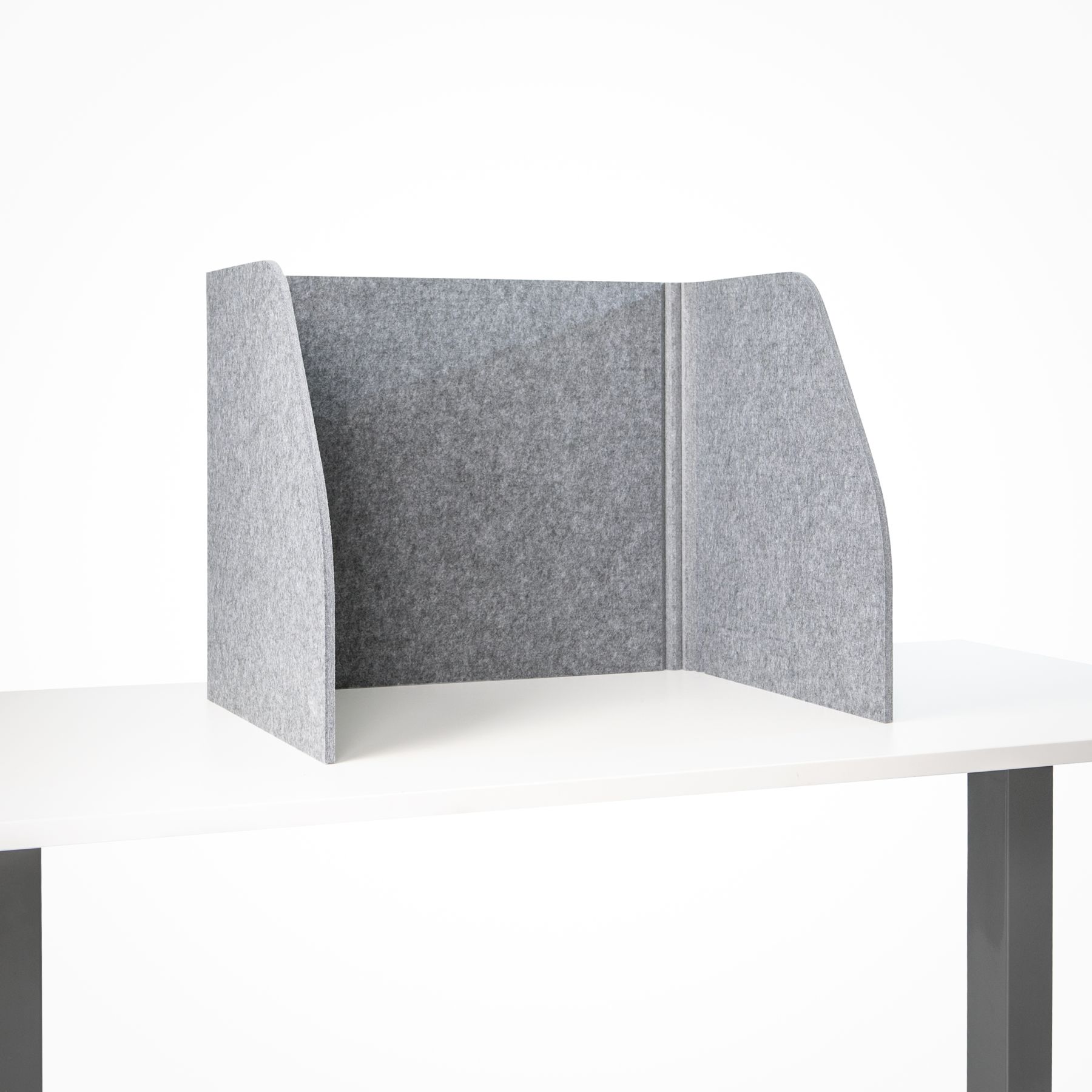 Kenson table top foldable table screen, grey