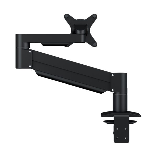 Kenson monitor arm single med gasslift, sort (EOL)