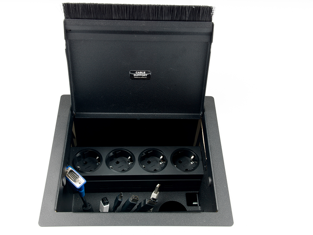 Kenson cable support mini- pakke, sort