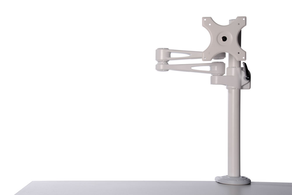 Kenson monitor arm pole mount 7220w white - Bilde 9