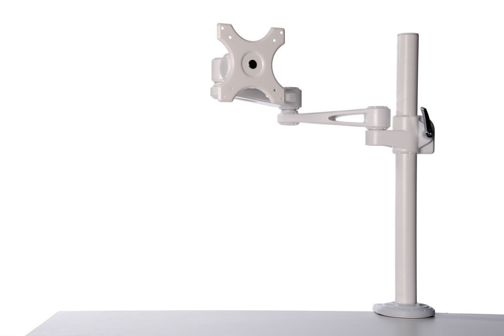 Kenson monitor arm pole mount 7220w white - Bilde 7