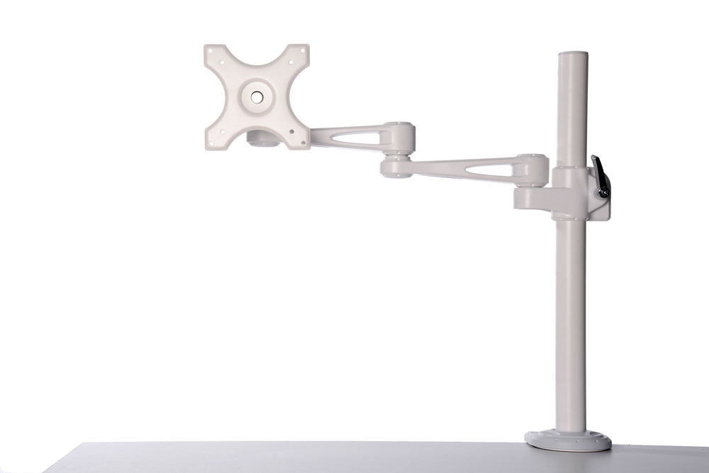 Kenson monitor arm pole mount 7220w white - Bilde 8