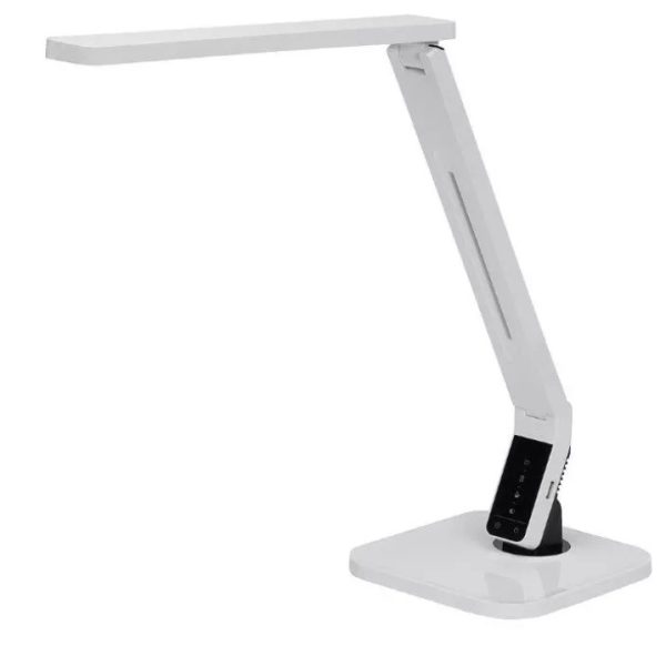 Kenson touch led lampe med sokkel, hvit