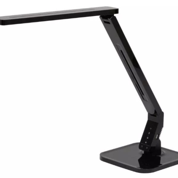 Kenson touch led lampe med sokkel, sort