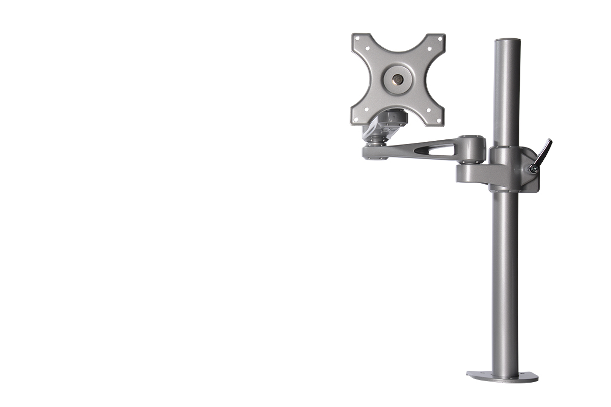 Kenson monitor arm pole mount 7220a silver - Bilde 2