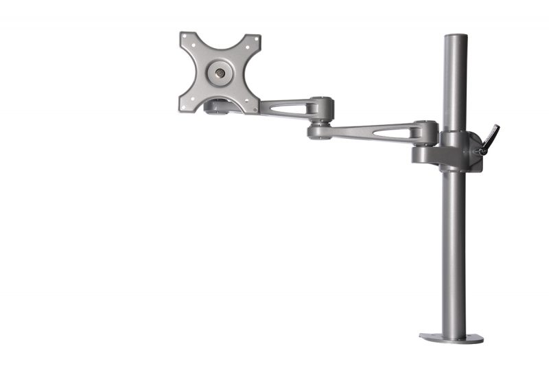Kenson monitor arm pole mount 7220a silver