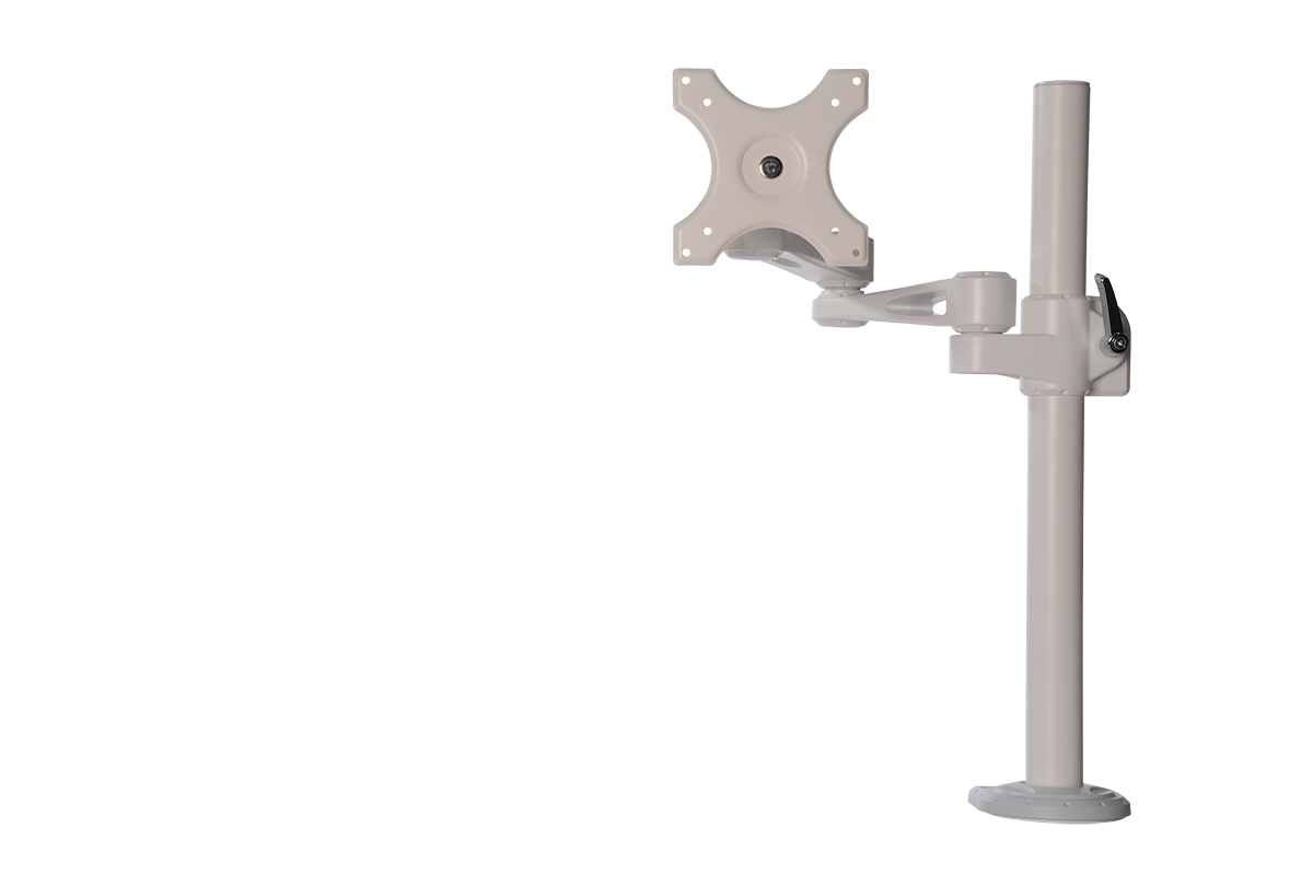 Kenson monitor arm pole mount 7220w white - Bilde 3