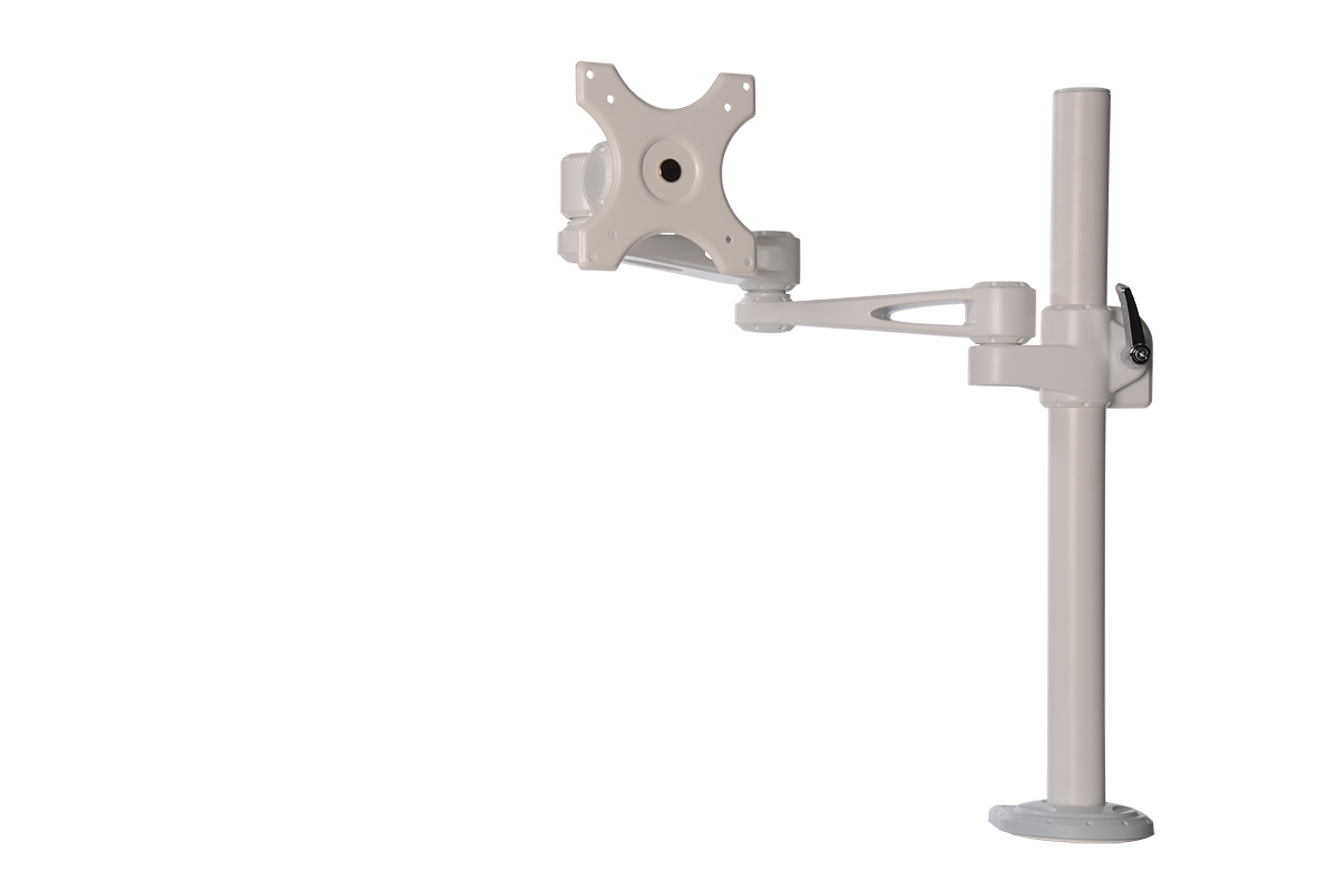 Kenson monitor arm pole mount 7220w white - Bilde 4