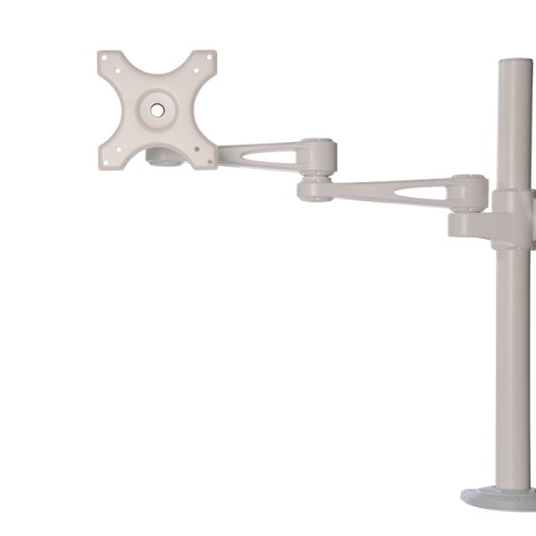 Kenson monitor arm pole mount 7220w white