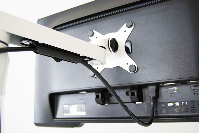 Kenson Dual monitorarm med gas spring, hvit - Bilde 11