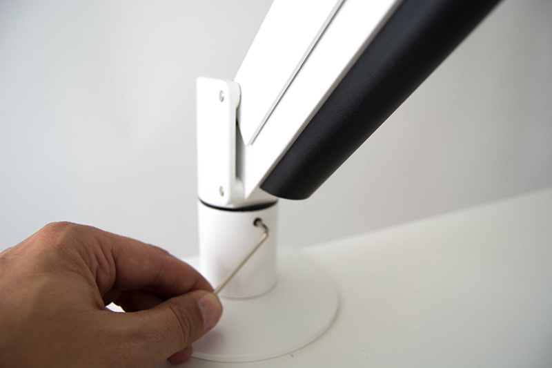 Kenson Dual monitorarm med gas spring, hvit - Bilde 12