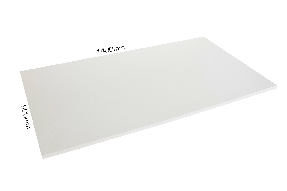 Compact table top 140x80 cm.white - Bilde 3