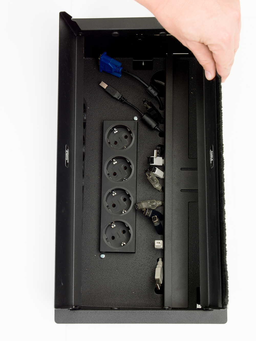 Kenson cable support conference - pakke, sort - Bilde 4