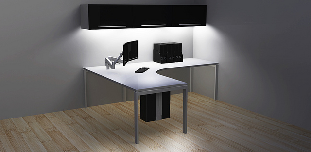 Adapt spacearm pro s2 dobbel m/klemme og gjennomg. feste, sølv - Bilde 4