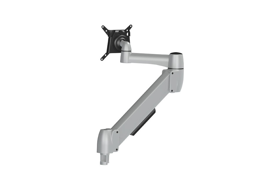 Adapt spacearm pro s2 dobbel m/klemme og gjennomg. feste, sølv - Bilde 3